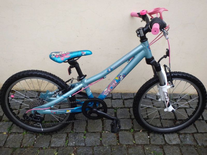 dětské horské MTB kolo Scott Contessa 20 pro výšku 115-135cm; po servisu + dárek