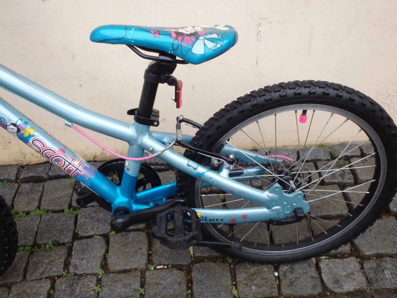 dětské horské MTB kolo Scott Contessa 20 pro výšku 115-135cm; po servisu + dárek