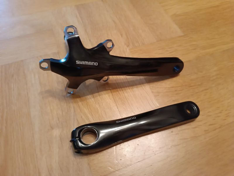 Shimano silniční/cyklokros kliky bez převodníků