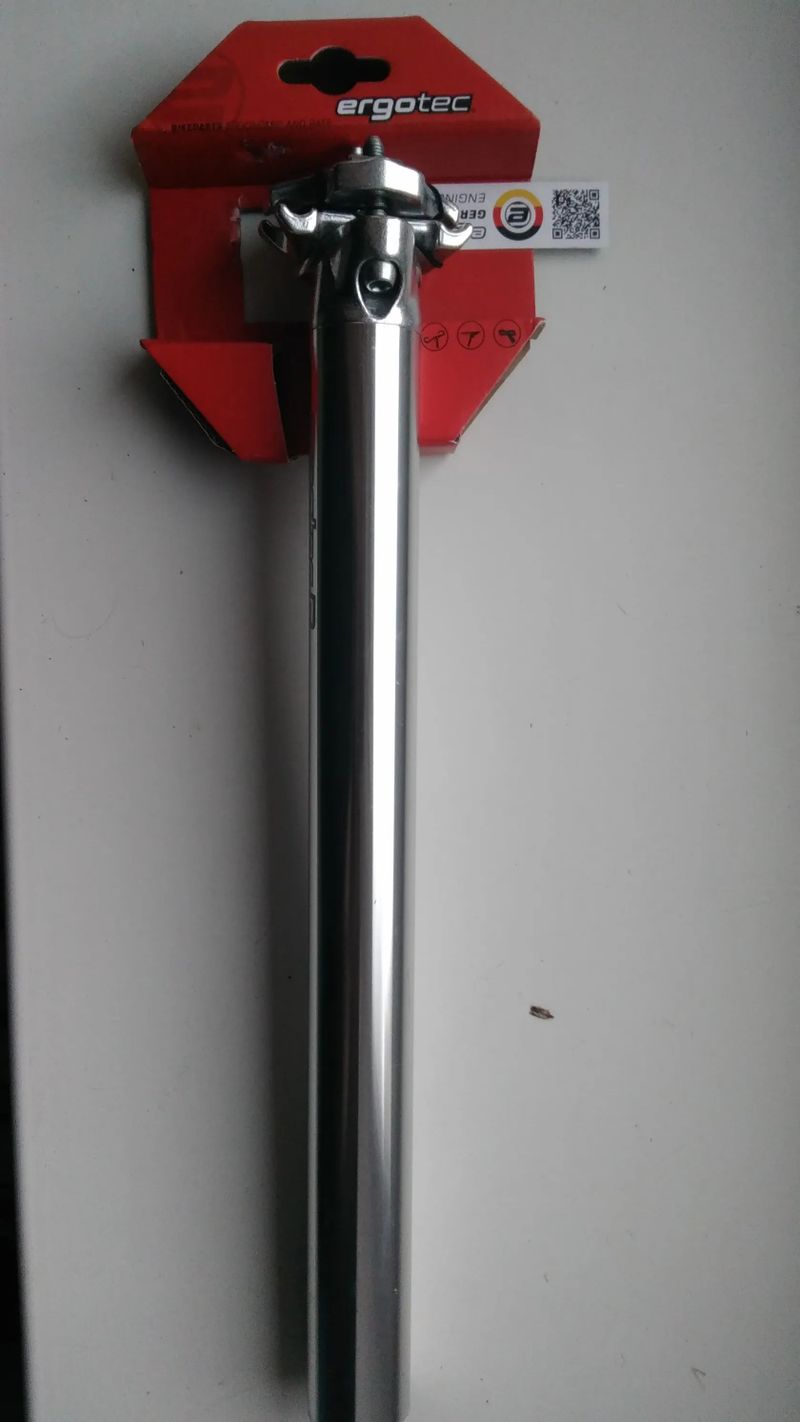 Stříbrná sedlovka Ergotec 31,6 350mm