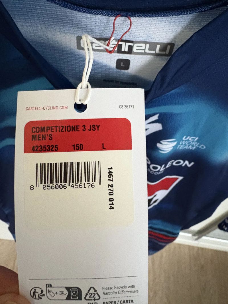 Nový Soudal Quick-Step jersey 2025, Castelli, size L