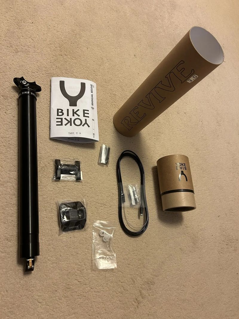 BIKEYOKE REVIVE 3.0 ↕213mm Ø31.6mm bez páčky bez adaptéru standardní - černá