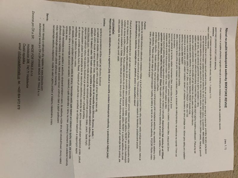 BIKEYOKE REVIVE 3.0 ↕213mm Ø31.6mm bez páčky bez adaptéru standardní - černá