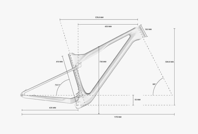 rámová sada UNNO Horn 2026 vel. S1 a S2 (1,8 kg s tlumičem)