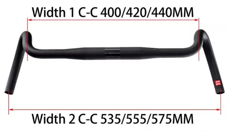 gravel riditka / řídítka - karbon / carbon