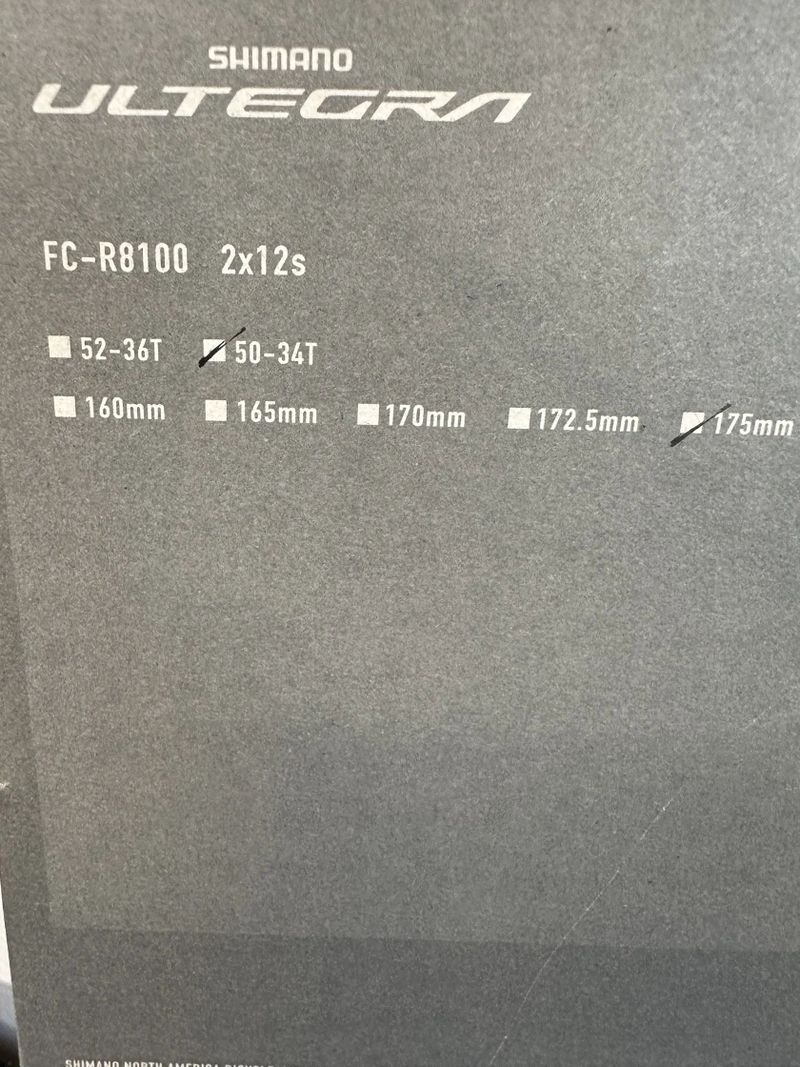 Shimano ultegra 2 x12