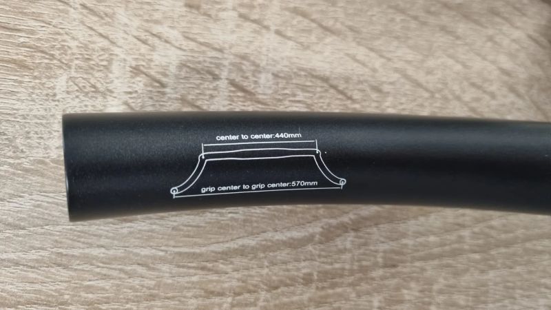 Karbonová řídítka TOSEEK 440mm na gravel