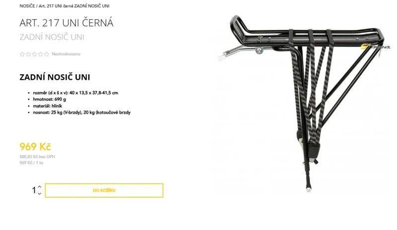 nabízím málo používané nosiče Arsenal a Force