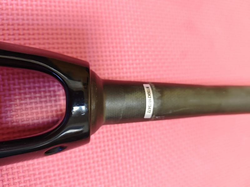 Silniční karbonová tapered vidlice Van Rysel na pevnou osu 12x100