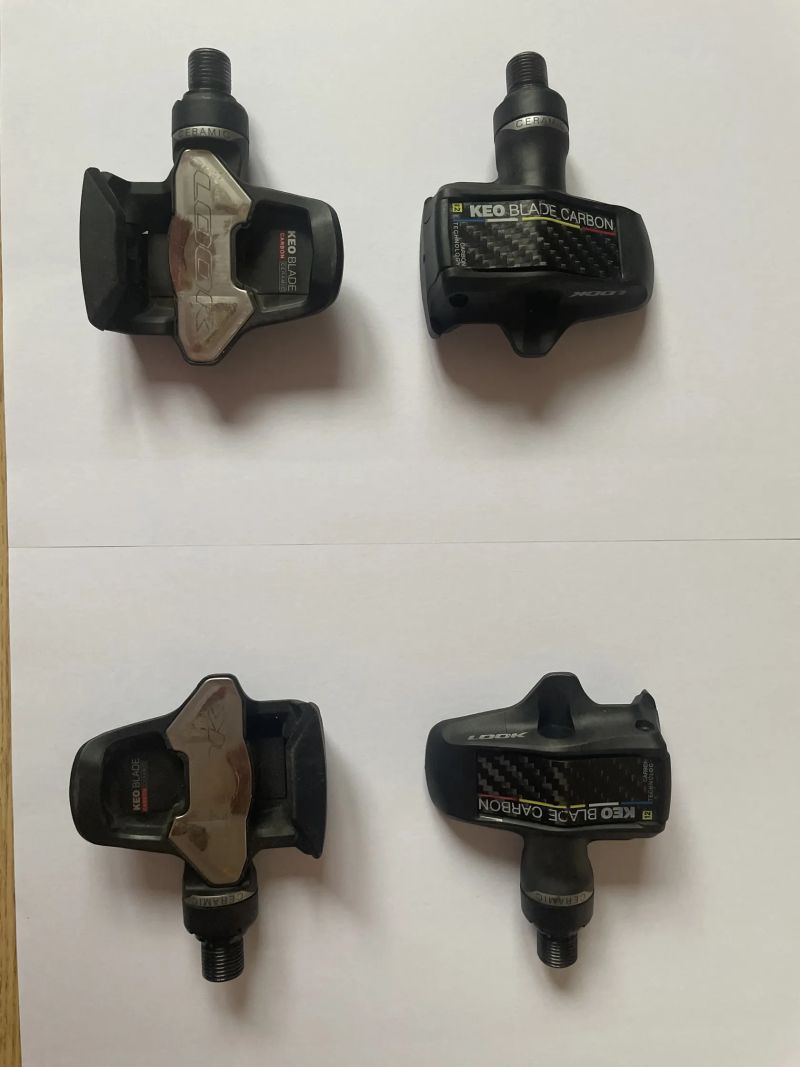 Prodám 2 páry silničních pedálů LOOK KEO BLADE CARBON ( možno i jednotlivě )