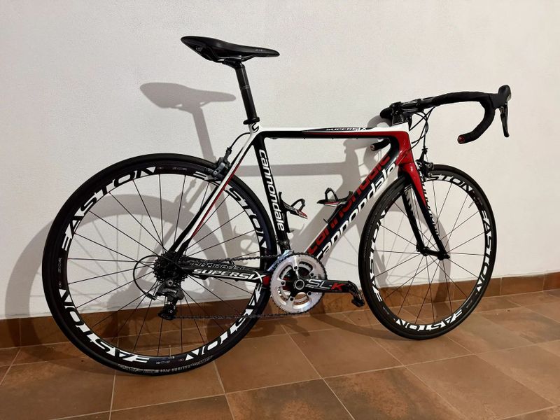 Cannondale Supersix velikost 54 + karbonová kola Easton