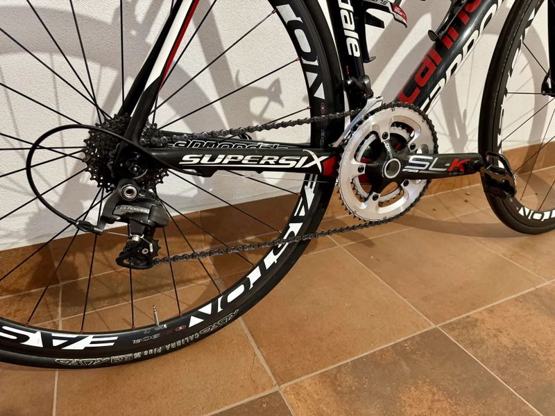 Cannondale Supersix velikost 54 + karbonová kola Easton