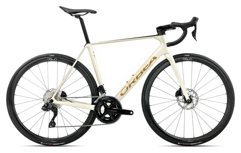 silniční kola Orbea ORCA M35i 2024 vel. 47 (krémová) a 53 (červeno-titanová) - SLEVA 27%