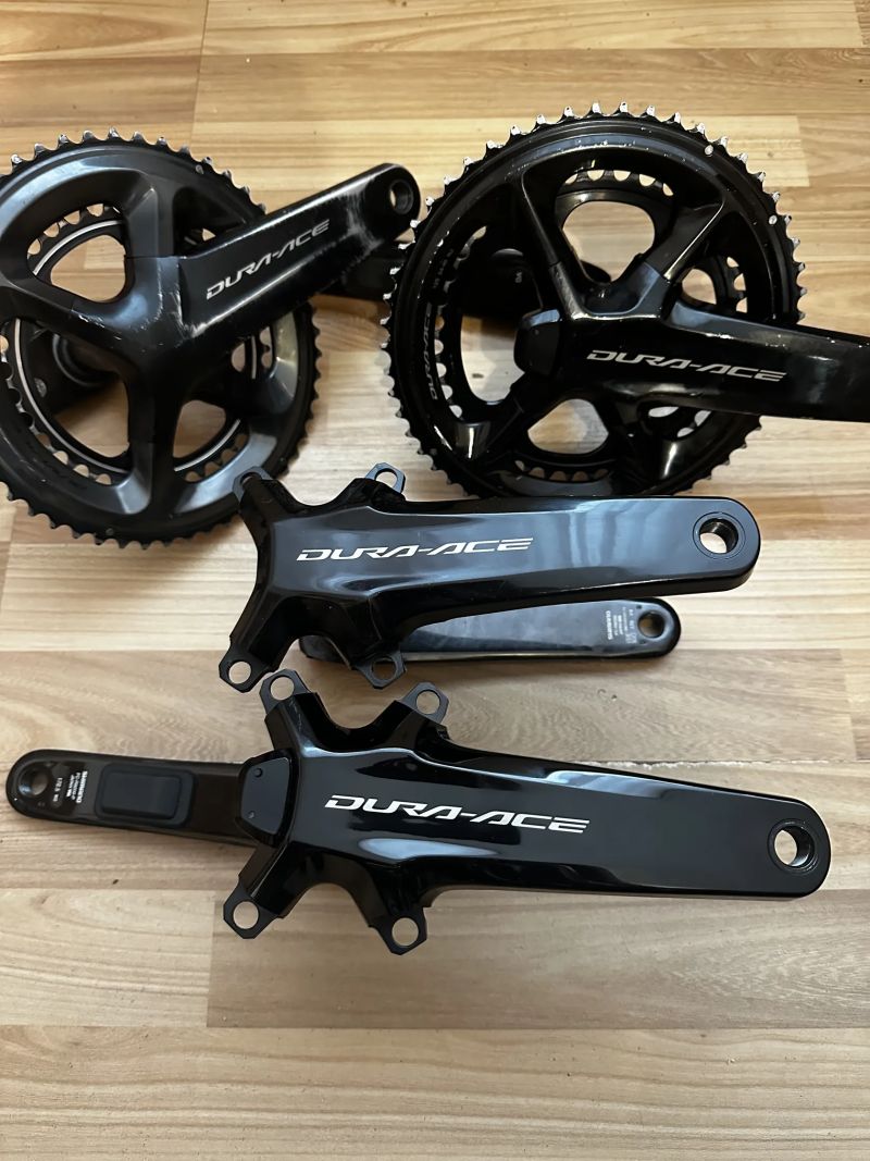 kliky 2x Shimano Dura-Ace R9200P 172,5, Dura Ace R9200 170 a FC-R9100 172,5