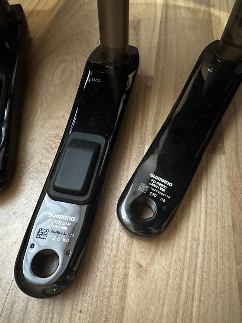 kliky 2x Shimano Dura-Ace R9200P 172,5, Dura Ace R9200 170 a FC-R9100 172,5