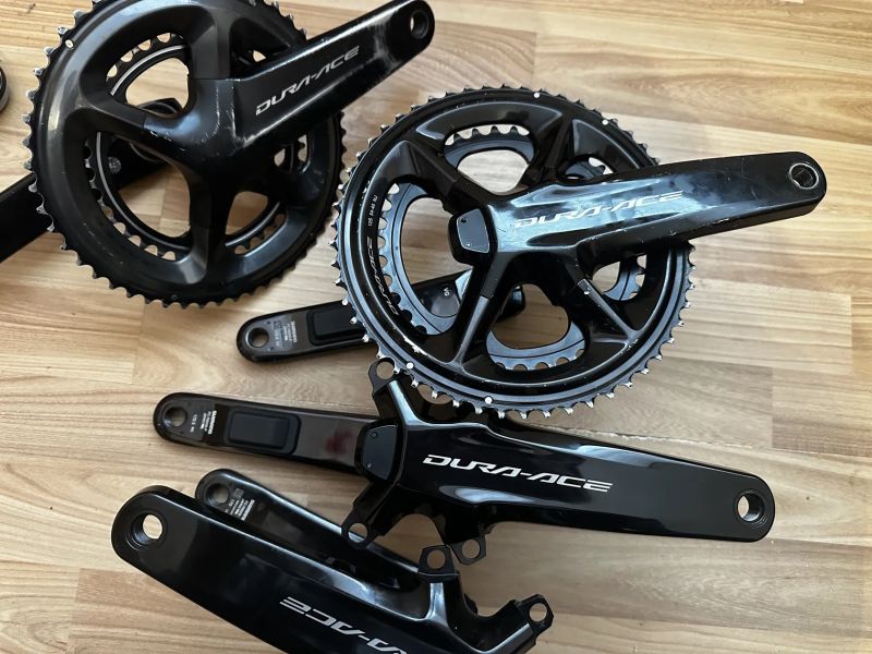 kliky 2x Shimano Dura-Ace R9200P 172,5, Dura Ace R9200 170 a FC-R9100 172,5