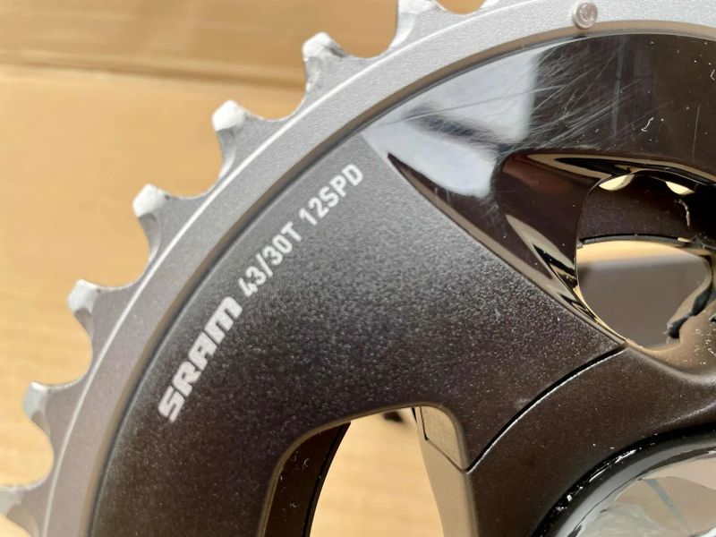 Kliky SRAM FORCE Wide D1, DUB 2x12s, 175 mm, 43/30 z + wattmetr QUARQ