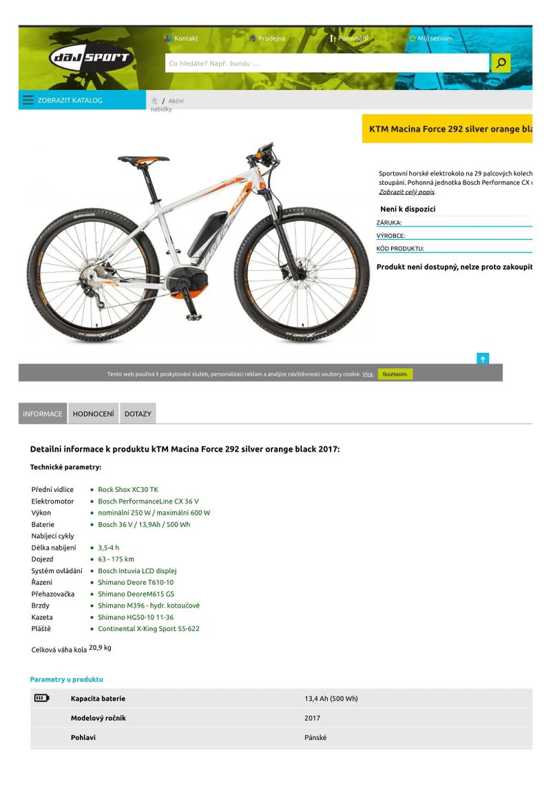 KTM Macina Force 292, vel. rámu 17”