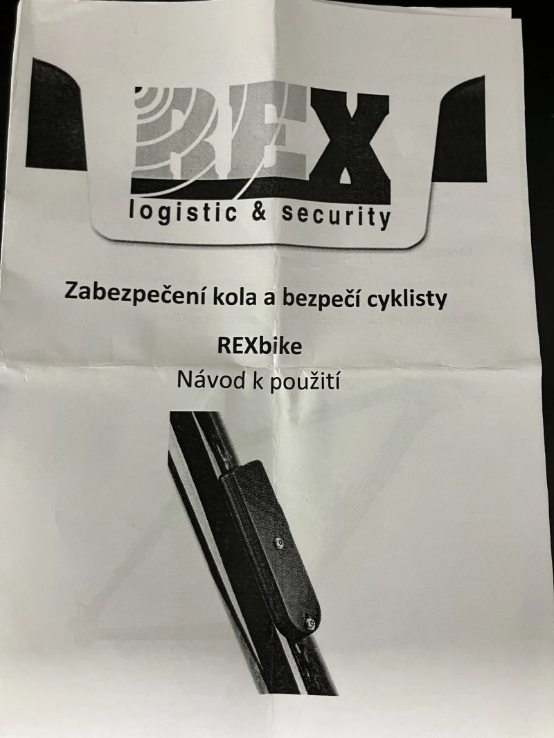 GPS lokátor plus alarm na kolo REXBIKE