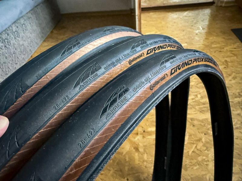 3x Continental Grand Prix 5000 S TR Folding Tire - 28-622 - black/transparent