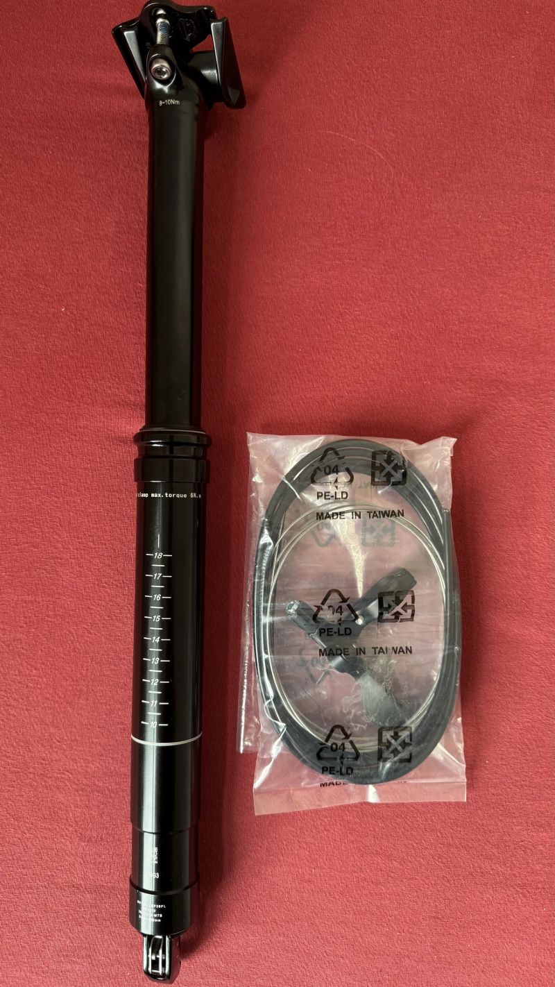Výškově nastavitelná teleskopická sedlovka Tranz-X 34,9 mm x 150 mm.