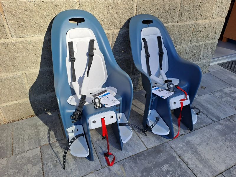 2x dětská sedačka na nosič - BTWIN (Decathlon) 