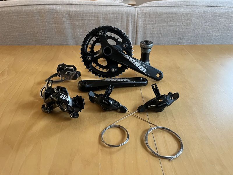 Sada Sram GX 2x10s - jetá v dobrém stavu 