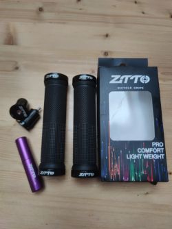 Nové gripy + sada na opravu pneu