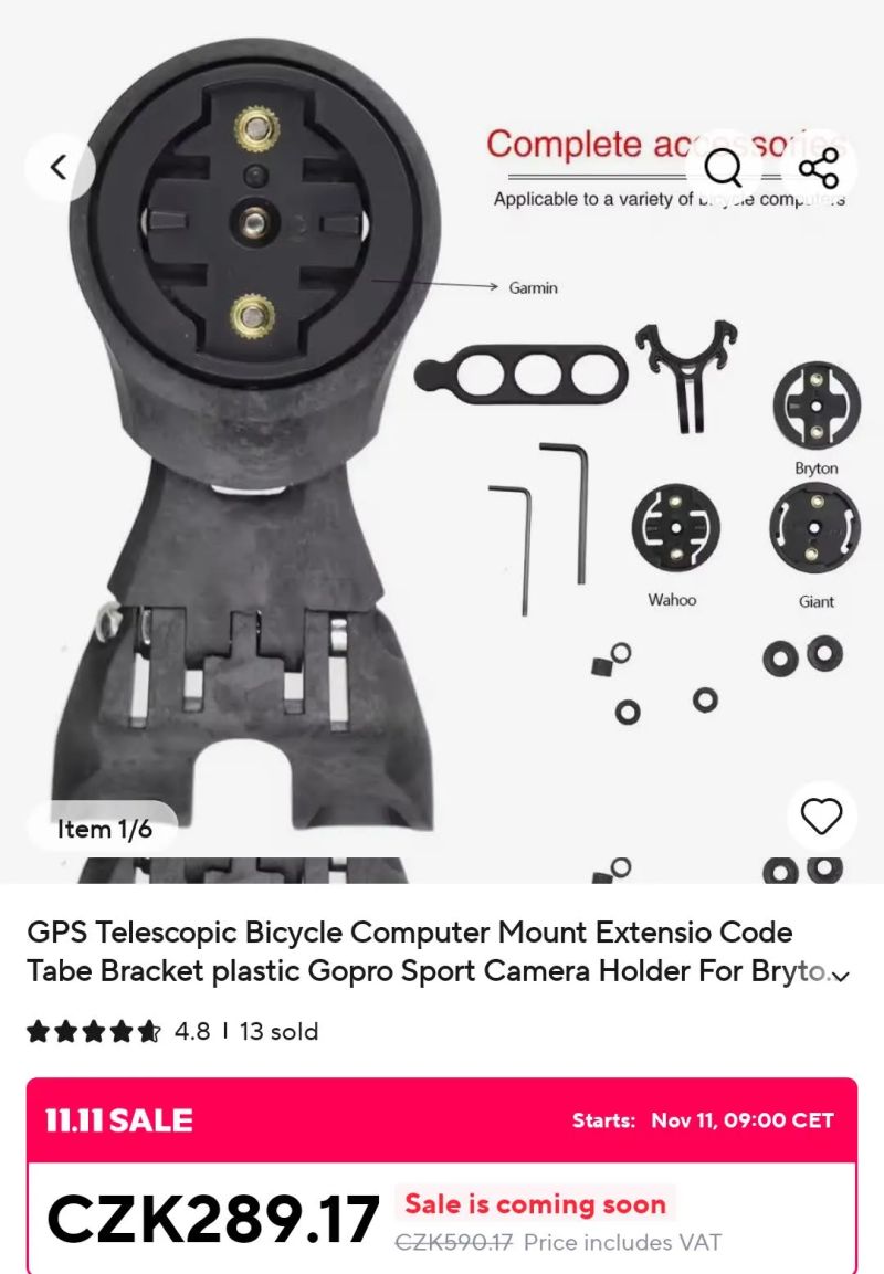 Držák GARMIN EDGE na GIANT