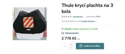 Thule krycí plachta na 3 kola