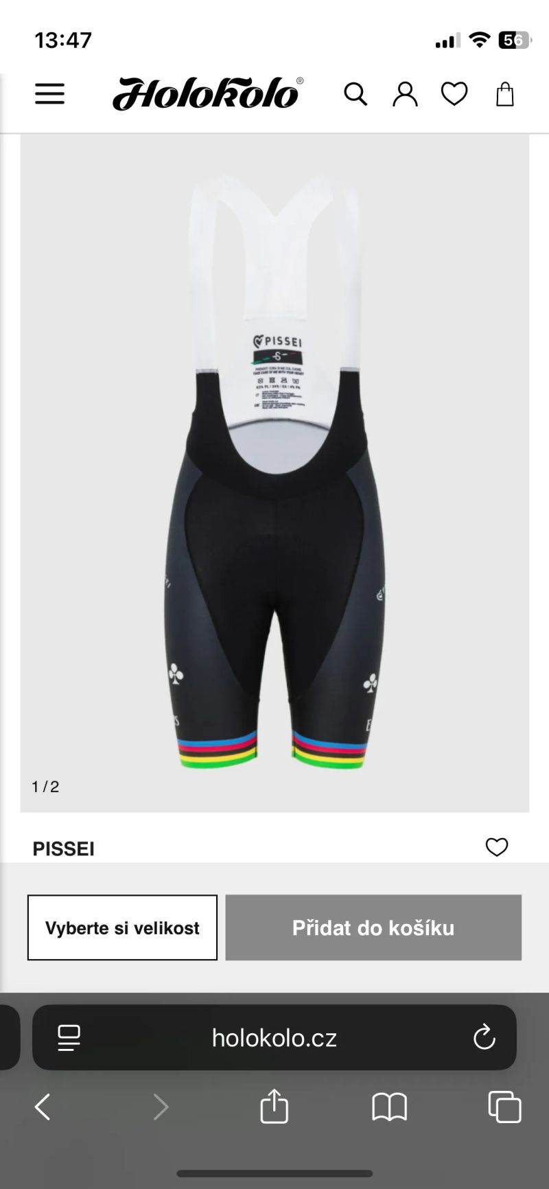 WC- rainbow kraťasy- Tadej Pogačar