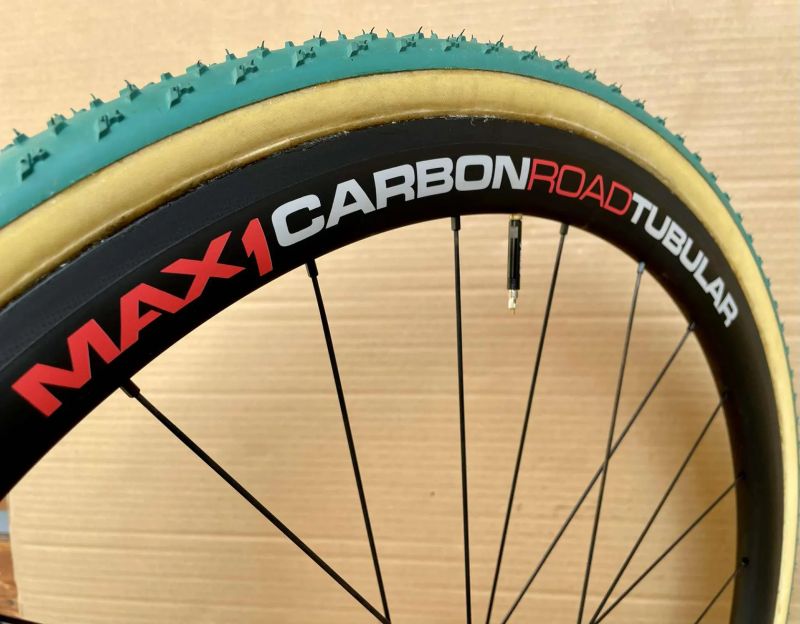 CX galusková kola MAX1 Carbon Road Tubular + CX MICHELIN Power Cyclocross Mud 33mm