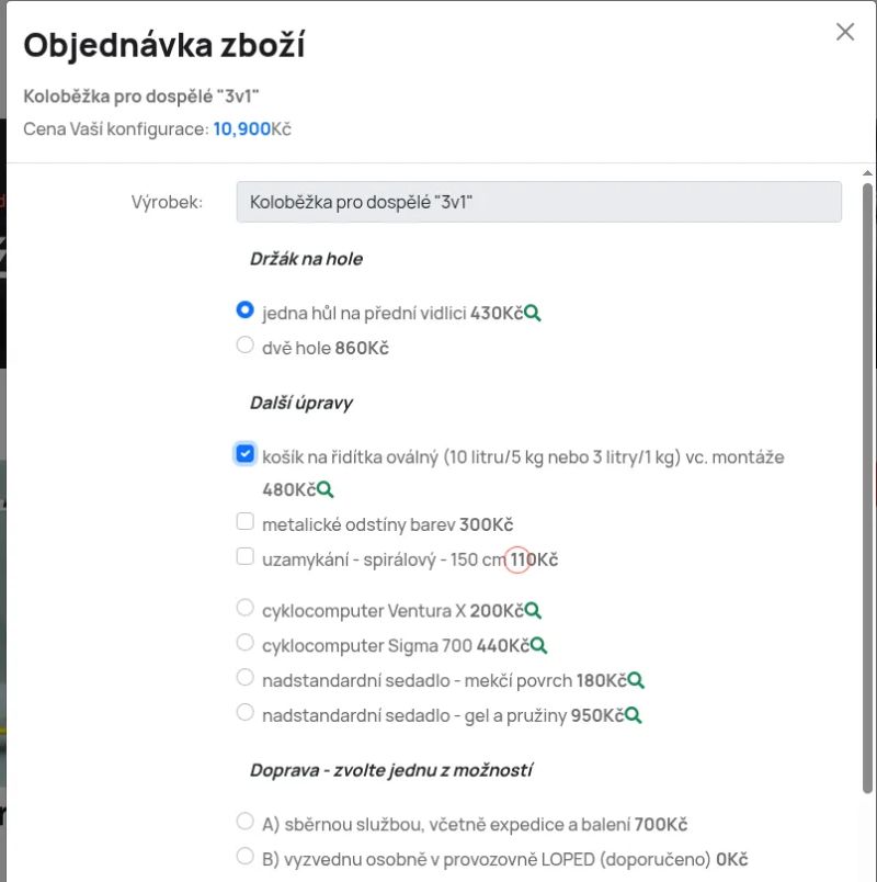Loped koloběžka pro dospělé 3v1