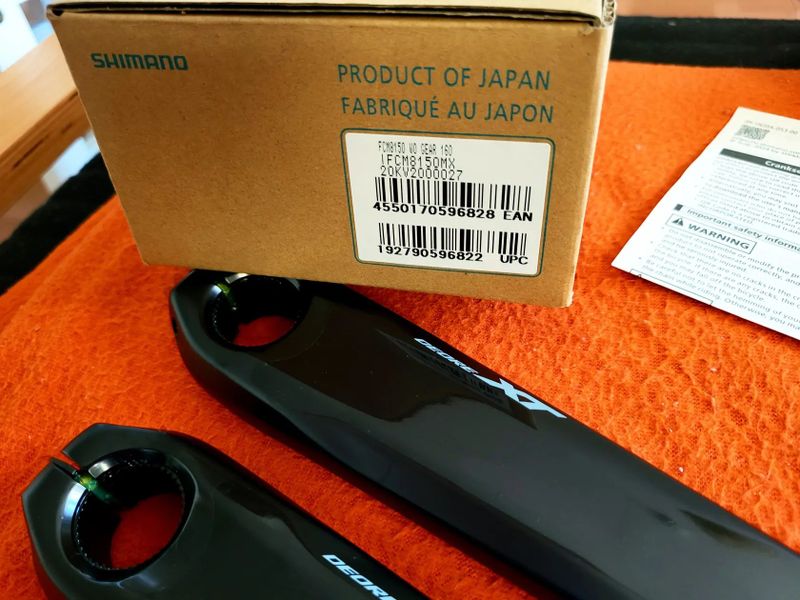 Nové E-MTB kľuky Shimano Deore XT Fc-M8150 160mm