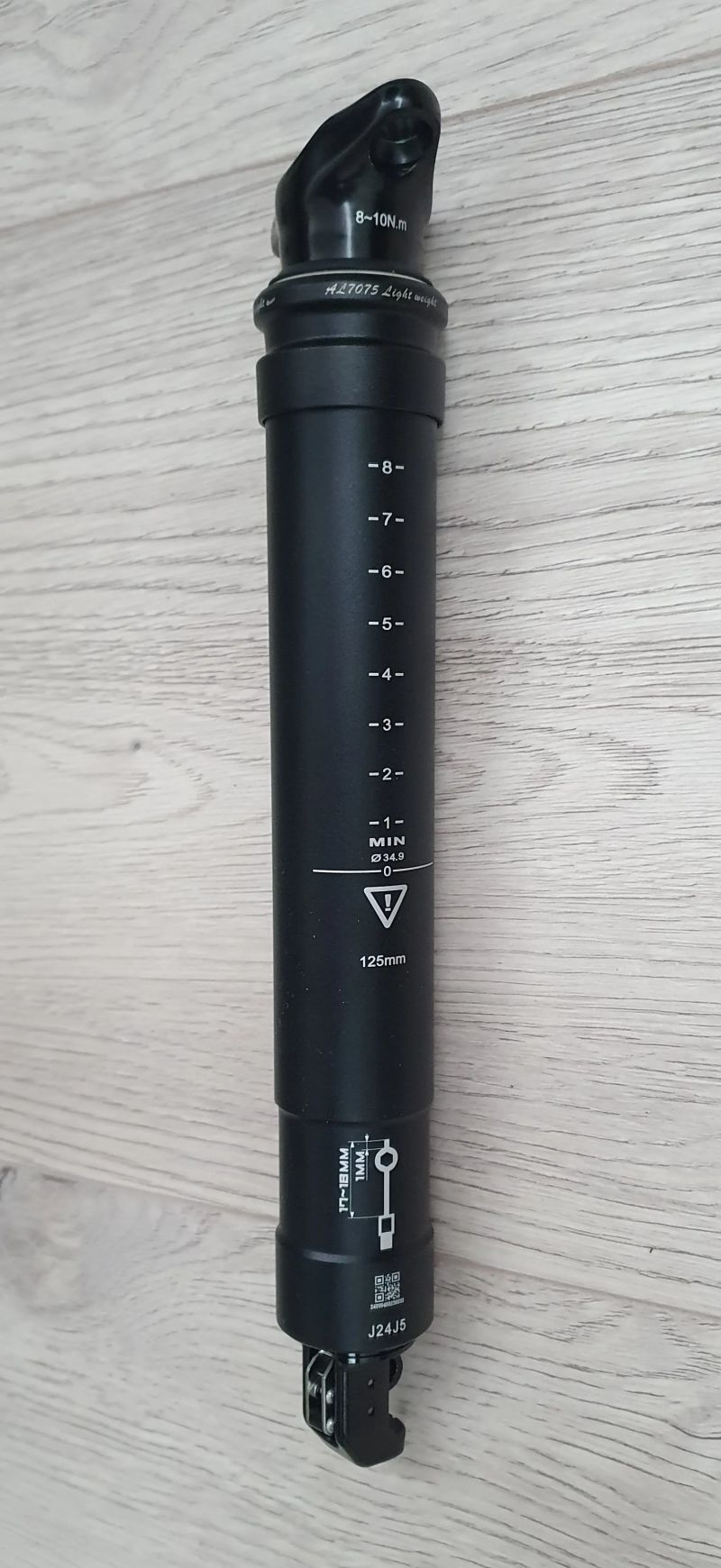 Teleskopická sedlovka TranzX 125 mm, 34.9 průměr, včetně páčky