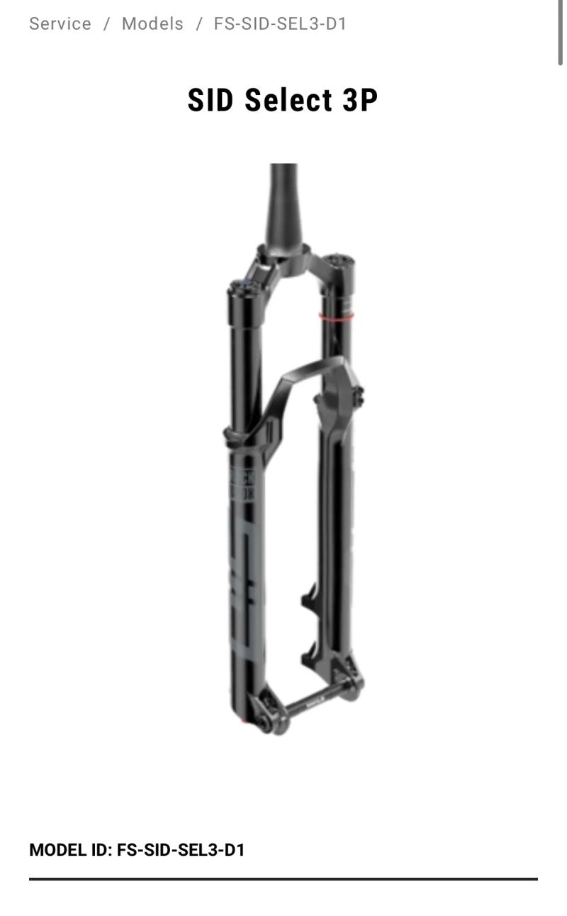 Rock Shox Sid 35 Select 3P 120mm DebonAir+