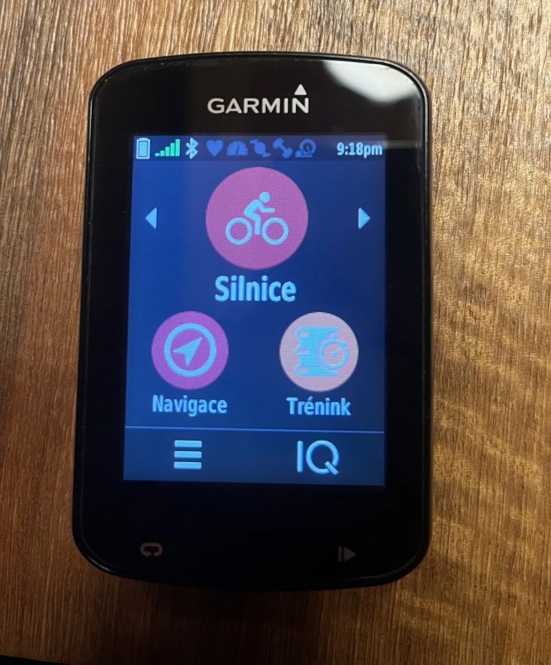 Garmin Edge 820 + snímač srdečného tepu
