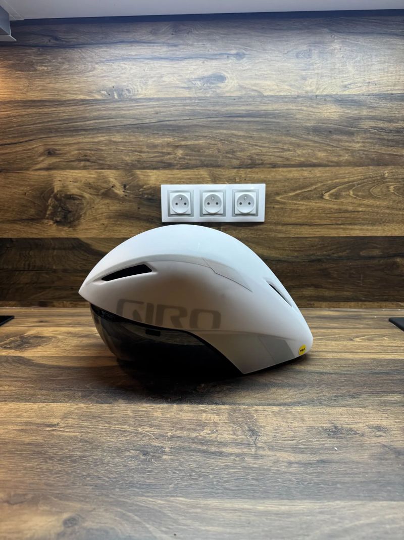 Cyklistická přilba Giro Aerohead MIPS matte white silver velikost L (59 - 63cm)