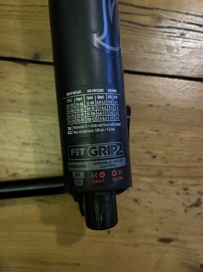 Fox 38 factory grip 2 boost 170mm