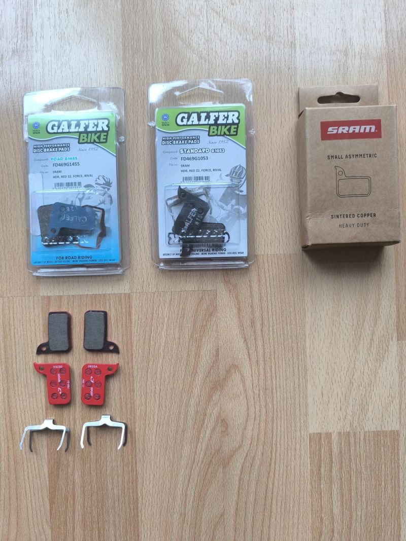 Desticky sram force, rival 5 paru