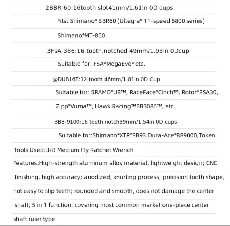 Klíč na středová složení (5in1)
