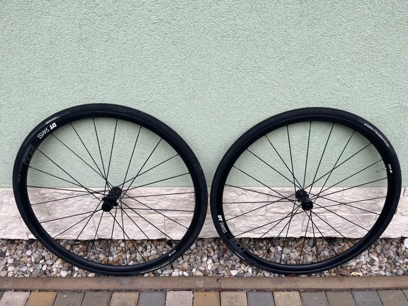 Zapletená kola DT Swiss P1800 včetně plášťů Continental Grand Prix 1500 25mm