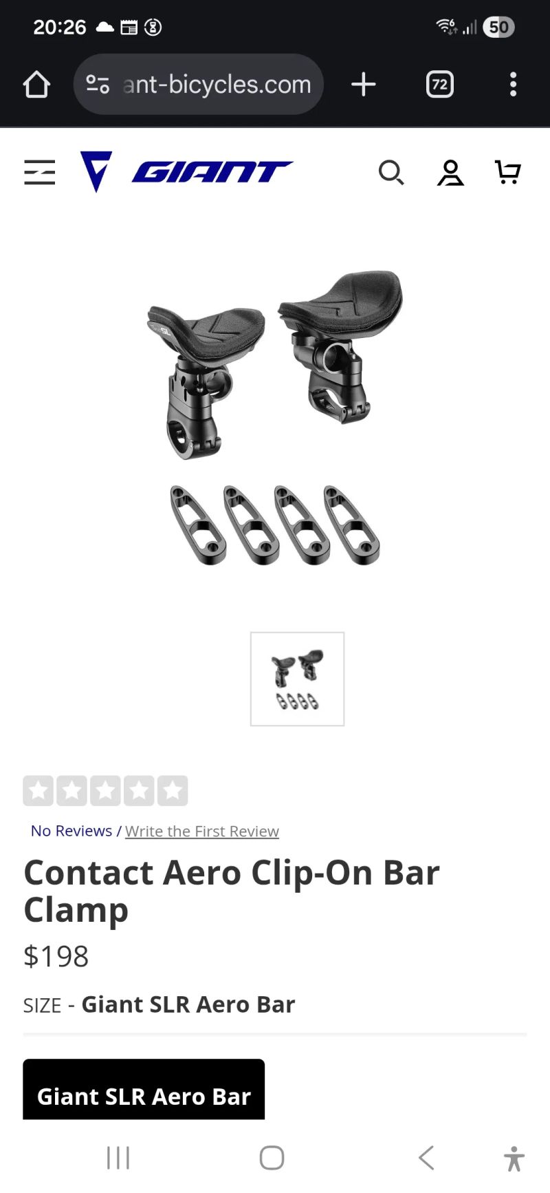 Giant Contact SL Aero clip Triatlon