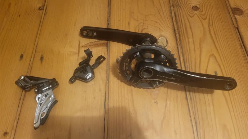 Shimano 2×11 přesmikač přehazovačka kliky 175mm a 34 a 24 zubů
