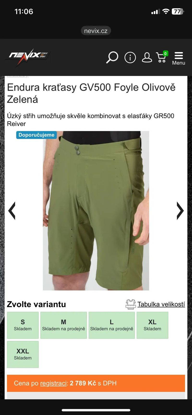 Endura kraťasy GV500