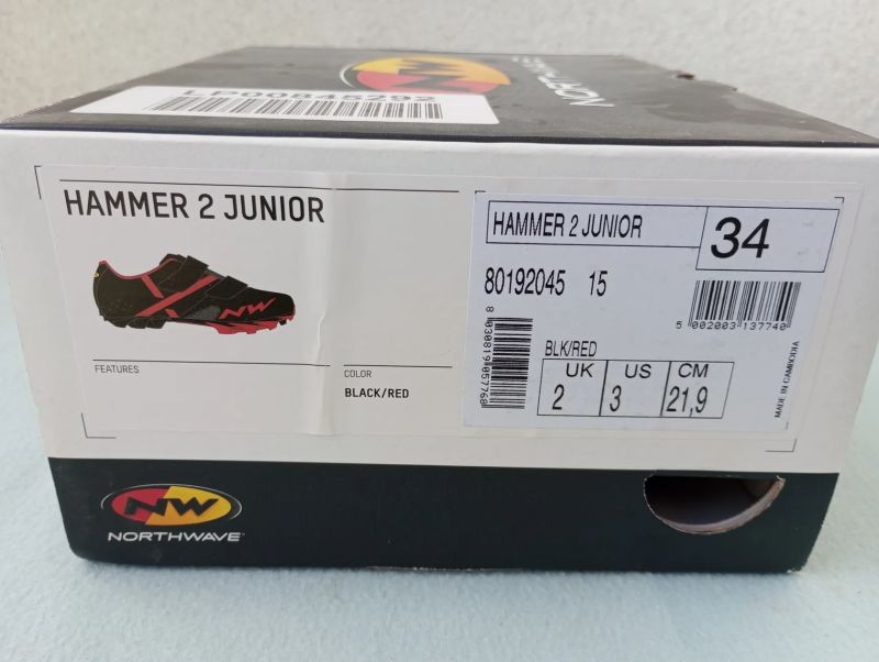 Tretry MTB Northwave Hammer 2 Junior, vel. 34