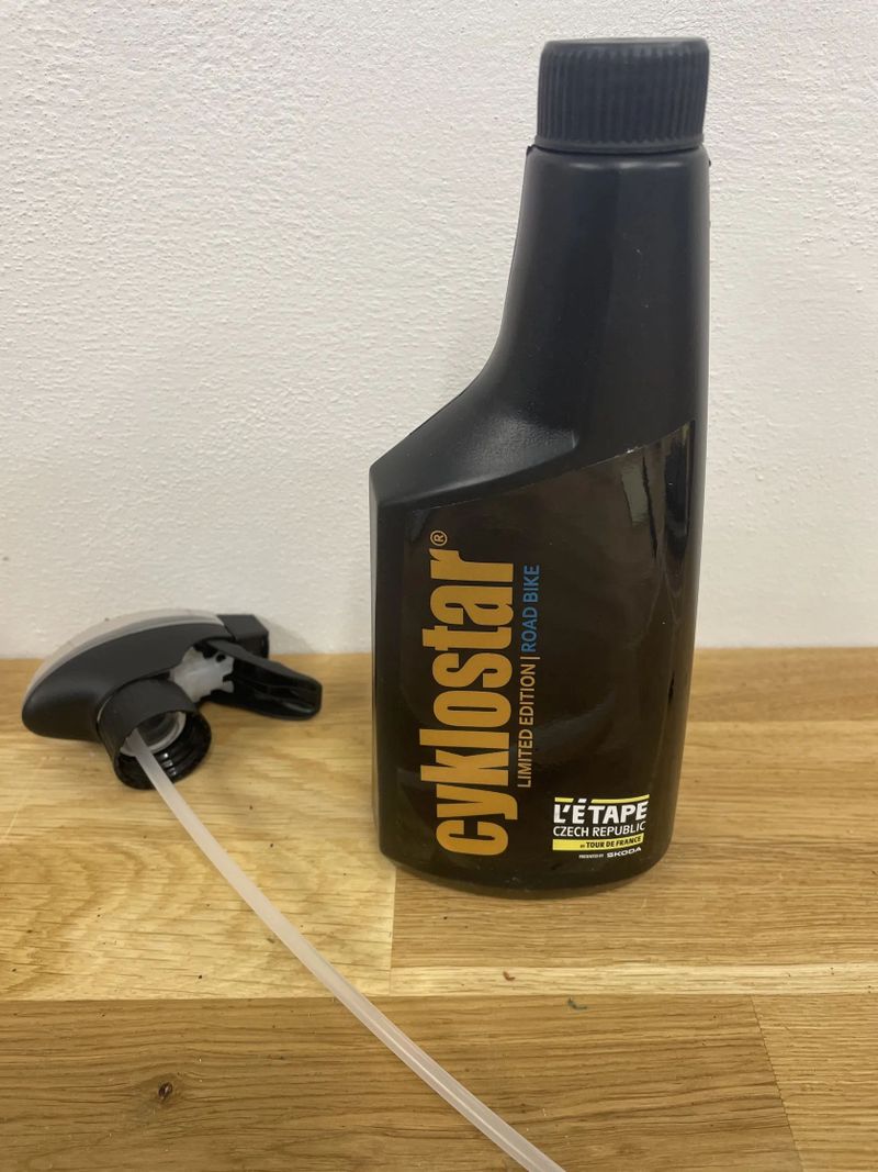 Čistič kola Cyklostar 500ml a rozprašovač 