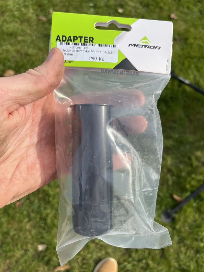 Redukce průměru sedlovky 34,9 na 30,9