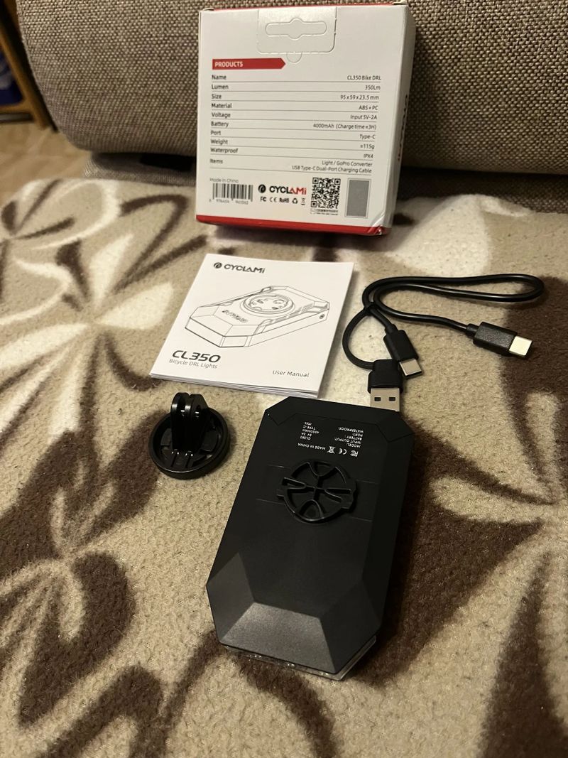 Cyclami Cl350 Predné svetlo na bicykel