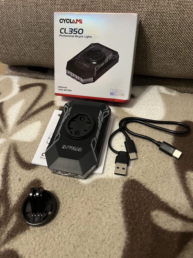 Cyclami Cl350 Predné svetlo na bicykel